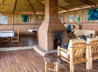 Main Hall at Bakiga Lodge in Bwindi Impenetrable forest