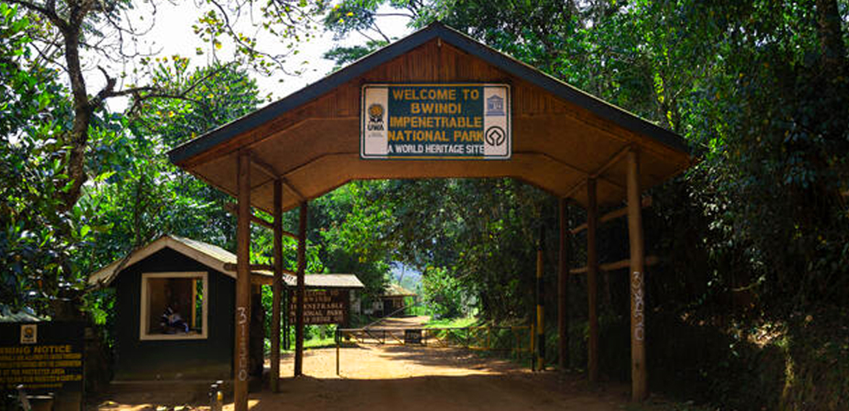 Entrance to Bwindi Impenetrable National Park